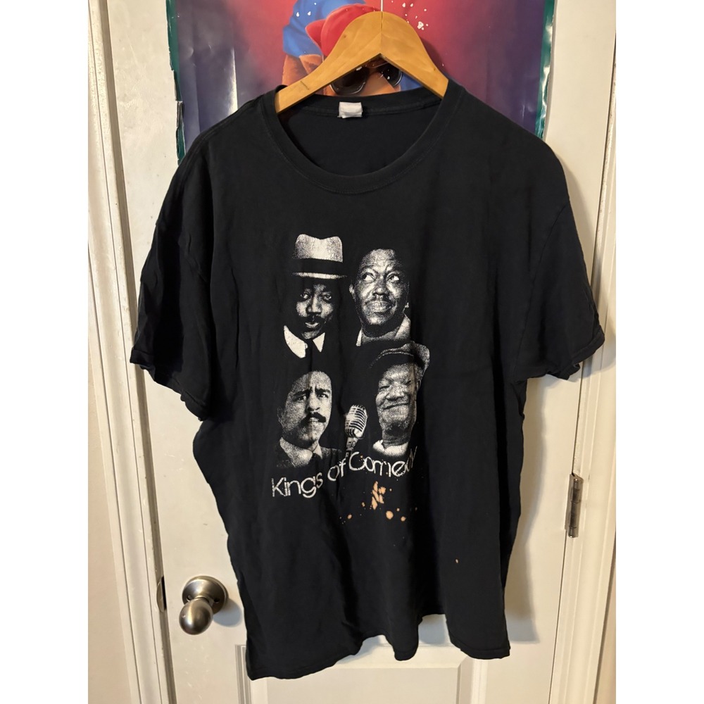 Kings of Comedy Graphic T-Shirt Mens Black Short Sleeve Bernie Mac Steve Harvey